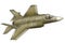  Airplane PNG Transparent background, F35 with desert camo body color